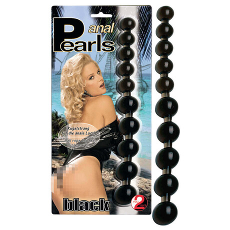 You2Toys Anal pearls - anální korálky (černé)