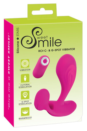 SMILE RC - dobíjecí, rádiem řízený vibrátor pro bod G (růžový)