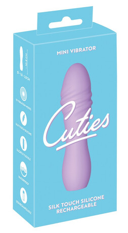 Cuties Mini 3 - dobíjecí, vodotěsný, spirálový vibrátor (fialový)