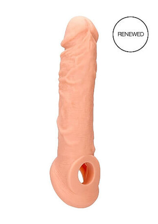 RealRock Penis Sleeve 8 - návlek na penis (21cm) - tělová barva