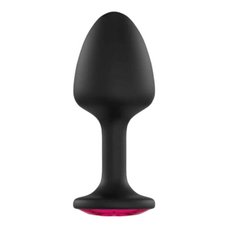 Dorcel Geisha Plug Ruby XL - růžové anální dildo s kamínky (černé)