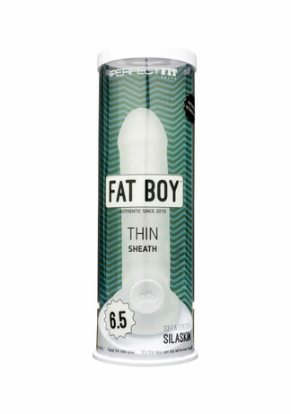 Fat Boy Thin - návlek na penis (17cm) - bílý