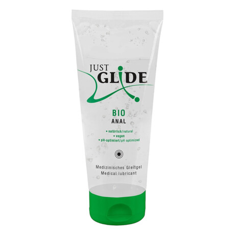 Just Glide Bio ANAL - veganský lubrikant na bázi vody (200ml)