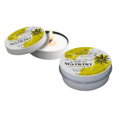 Petits Joujoux Waikiki - masážní svíčka - 43 ml (kokos - ananas)