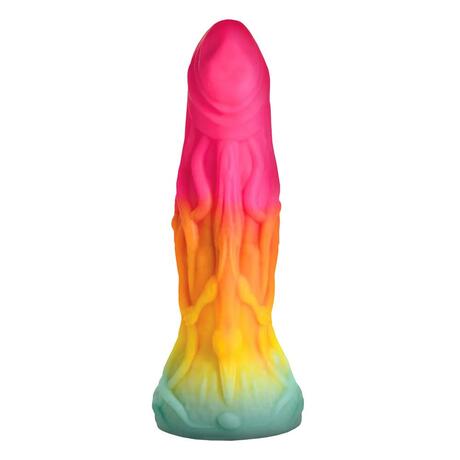 Creature Cocks Shape Shifter Alien Silicone Dildo Rainbow