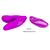 Pretty Love Melvin Dual Massager with Remote Control Purple