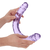 Realrock Oboustranné dildo 45 cm - fialové