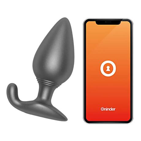 Oninder Vibrating Anal Plug Black