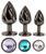 Anos Metal Butt Plug Set Black