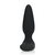 Shots Loveline Smooth Vibrating Anal Plug with Remote Control Licorice Black