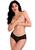 Daring Intimates Ella Crotchless Cheeky Panty Black