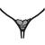 Obsessive Serafia Crotchless Thong Black