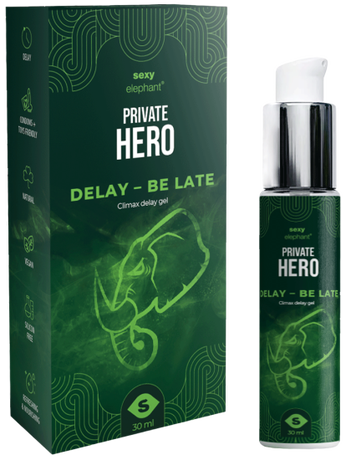 Sexy Elephant Private Hero Delay – Be Late Climax Delay gel (30 ml)