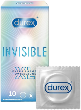 Durex Invisible – XL kondomy (10 ks)