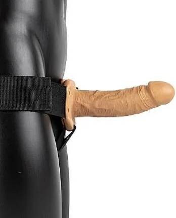 Dutý připínací strap-on Jim (18,5 cm)