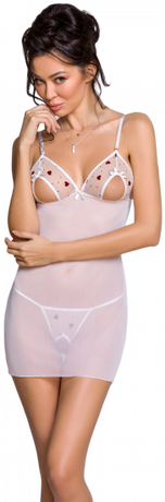 Lovelia Chemise White, XXL–XXXL