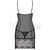 Obsessive Alluria Chemise & Thong Black