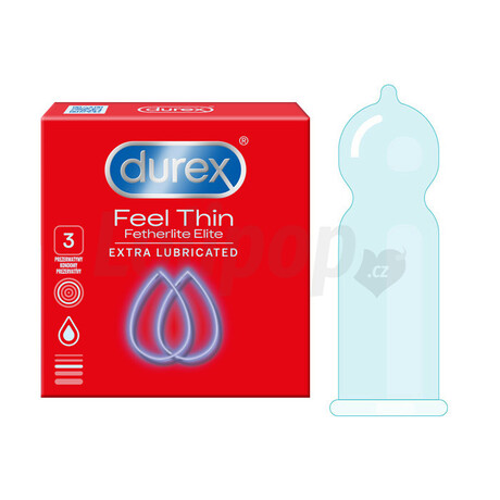 Durex Feel Thin Fetherlite Elite Extra Lubricated 3 pack