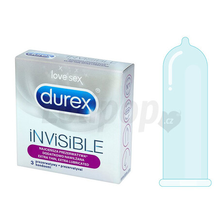 Durex Invisible Extra Lubricated 3 pack