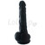 Real Safe Long Stocky silikonové dildo černé