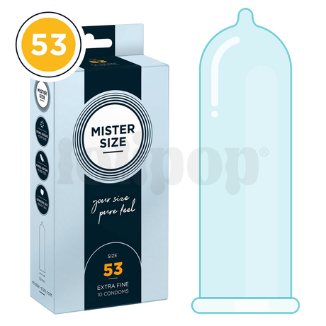 Mister Size thin 53 mm kondomy tenké - 10 ks