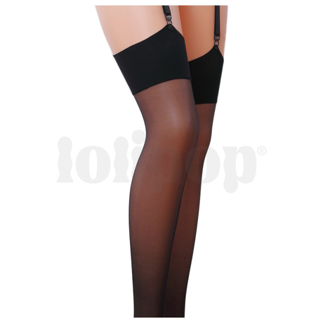 Passion ST001 Stockings 17 Den Nero