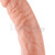 19 cm vibrační dutý strap-on penis s varlaty 7