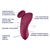 Satisfyer Sexy Secret Panty Vibrator Wine Red