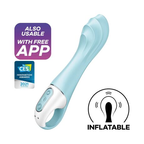 Satisfyer Air Pump Vibrator 5+ Blue