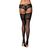 Krásné punčochy Obsessive Letica stockings - černá - S/M