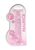 RealRock Crystal Clear 19cm Pink