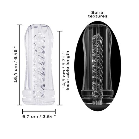 Dorcel Deep Blow Tornado Sleeve for Masturbator Transparent